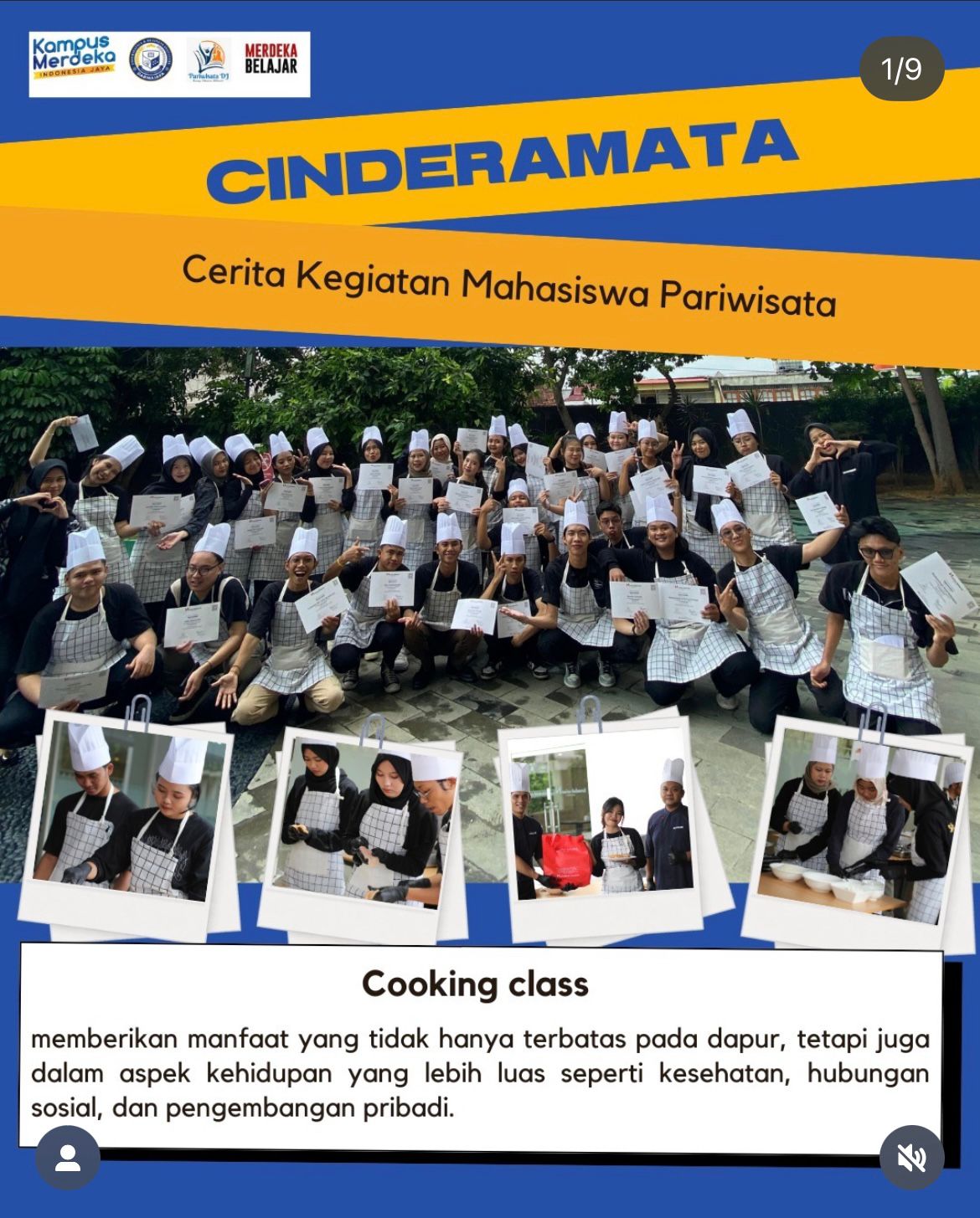 Cerita Kegiatan Mahasiswa Pariwisata (CINDERAMATA)